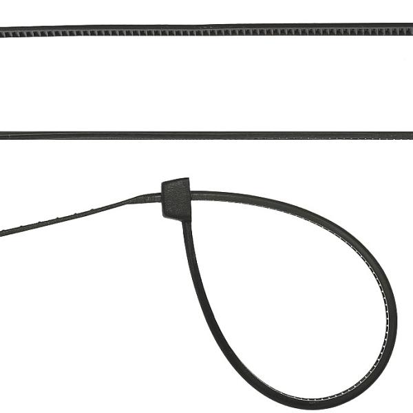 Кабельные стяжки черные ХС-Ч, 2.5 x 100 мм, 100 шт,нейлоновые, СИБИН 3788-25-160