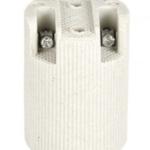 Патрон E14 керамический подвесной белый  Ecola AB4SCWEAY