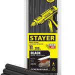 Стержни 11х200мм STAYER "MASTER" для клеевых (термоклеящих) пистолетов, цвет черный по ковралину и коже 6шт