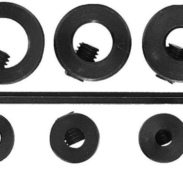 Стопперы для сверел, набор 6 шт.(3.4.5.6.8.10 мм) КУРС 36426