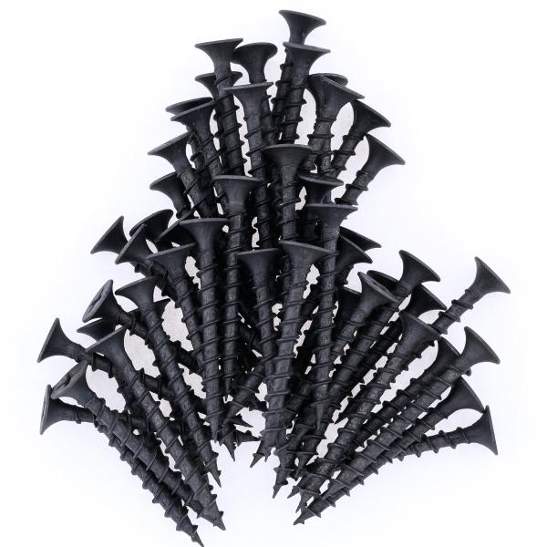 Саморезы черные по дереву 3,8*64 мм